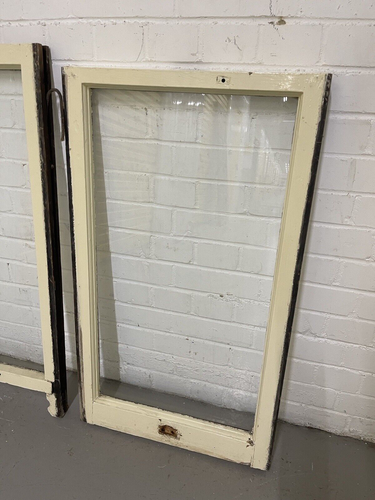 Two Pairs Of Reclaimed Old Victorian Panel Wooden Panel Sash Window