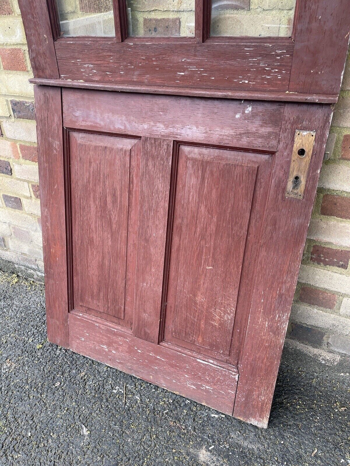 Solid Hardwood External Glass panel Stable Door 1980 X 834mm