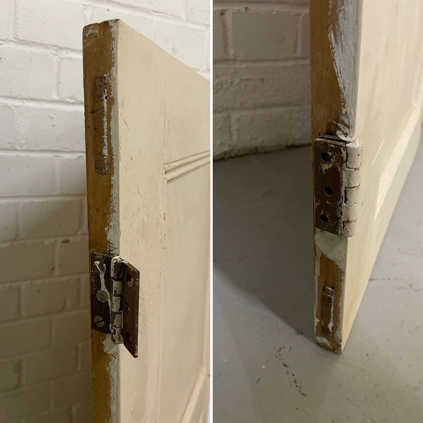 Reclaimed Pine Victorian Alcove Cupboard Doors Inter-locking 1020 x 1195mm