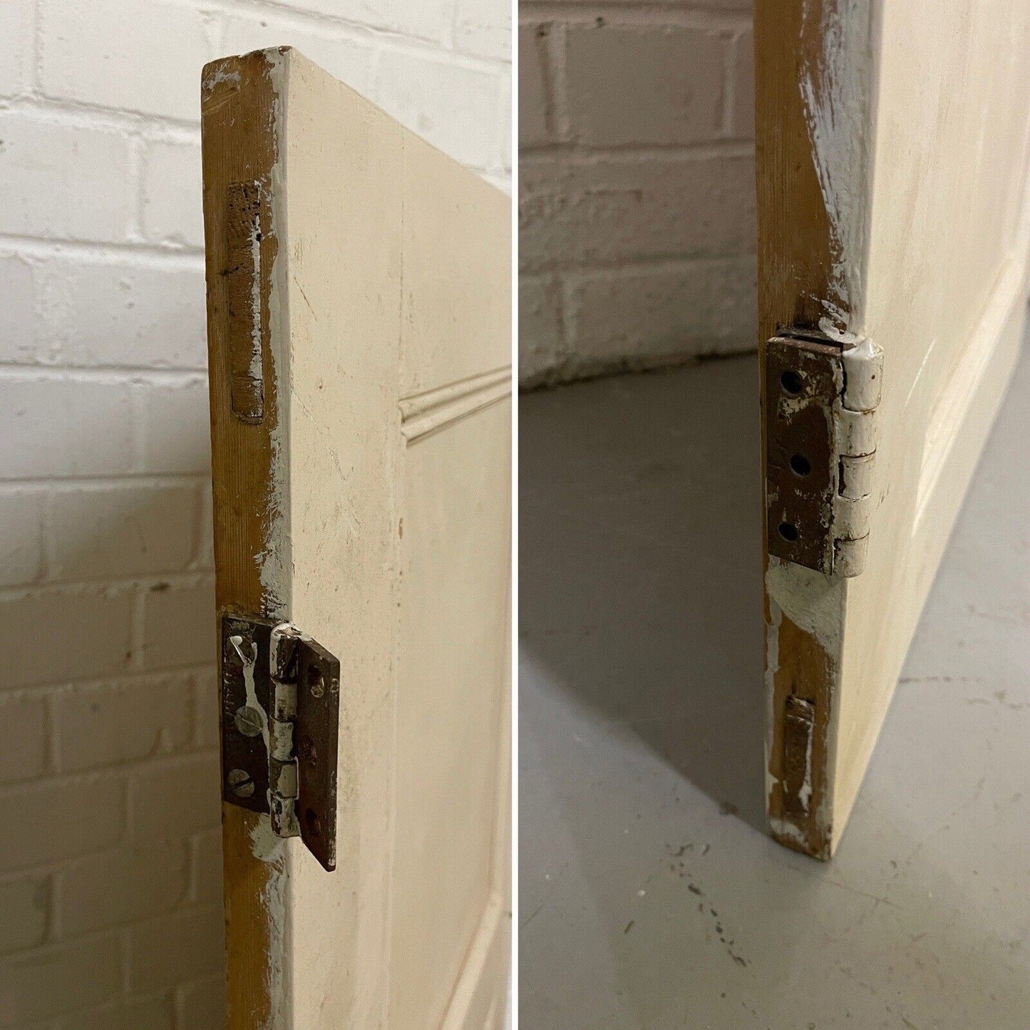 Reclaimed Pine Victorian Alcove Cupboard Doors Inter-locking 1020 x 1195mm
