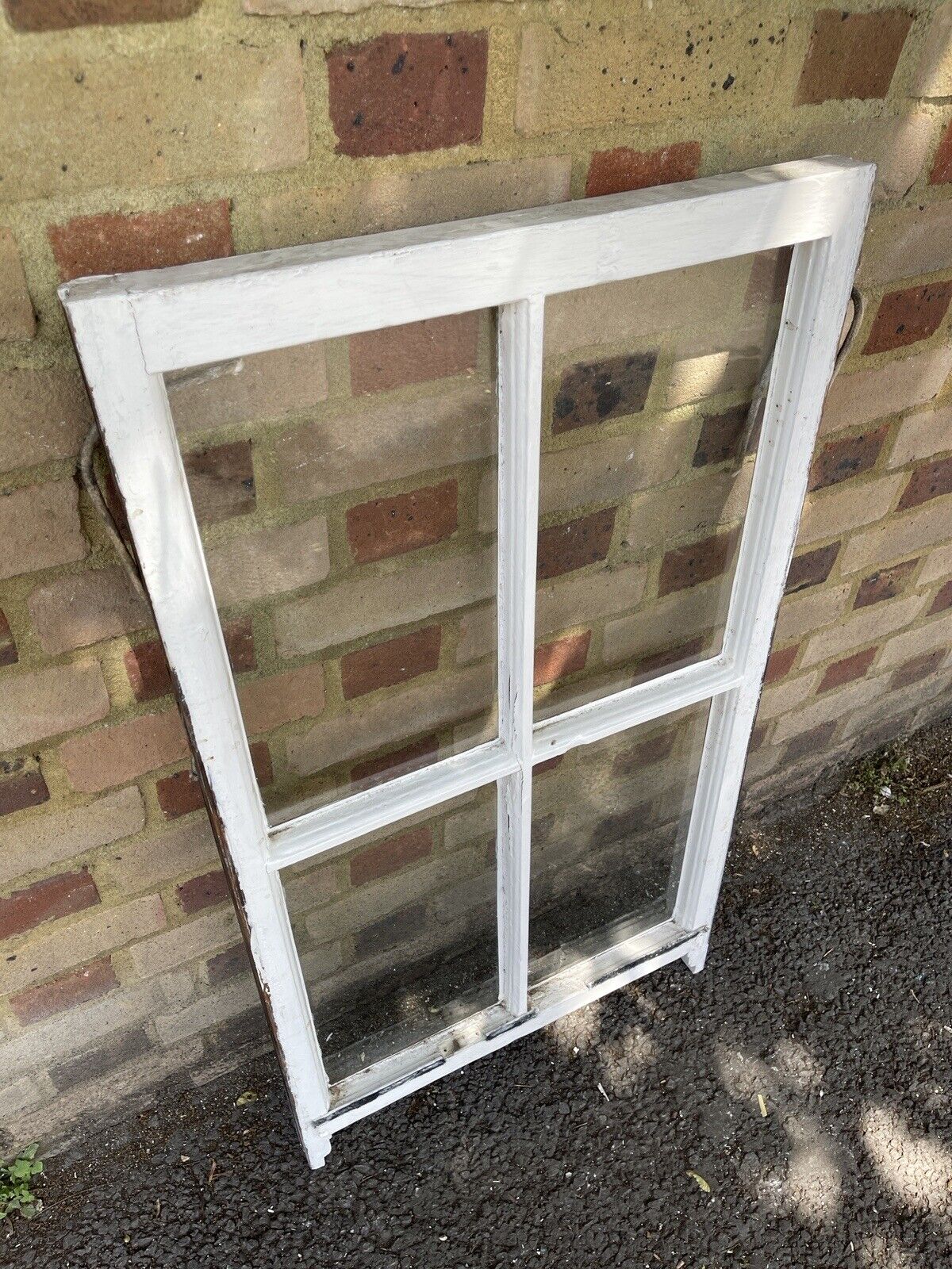 Reclaimed Old Georgian 4 Panel Wooden Window 1035 x 570mm