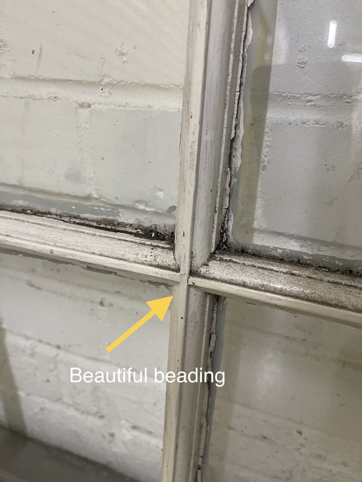 Reclaimed Old Georgian 8 Panel Wooden Window 968 x 610mm