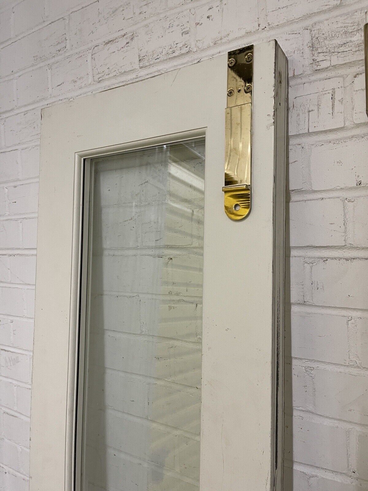 Large Pair Reclaimed Bespoke Wooden Side Light Windows Or Doors 1967 x 455mm