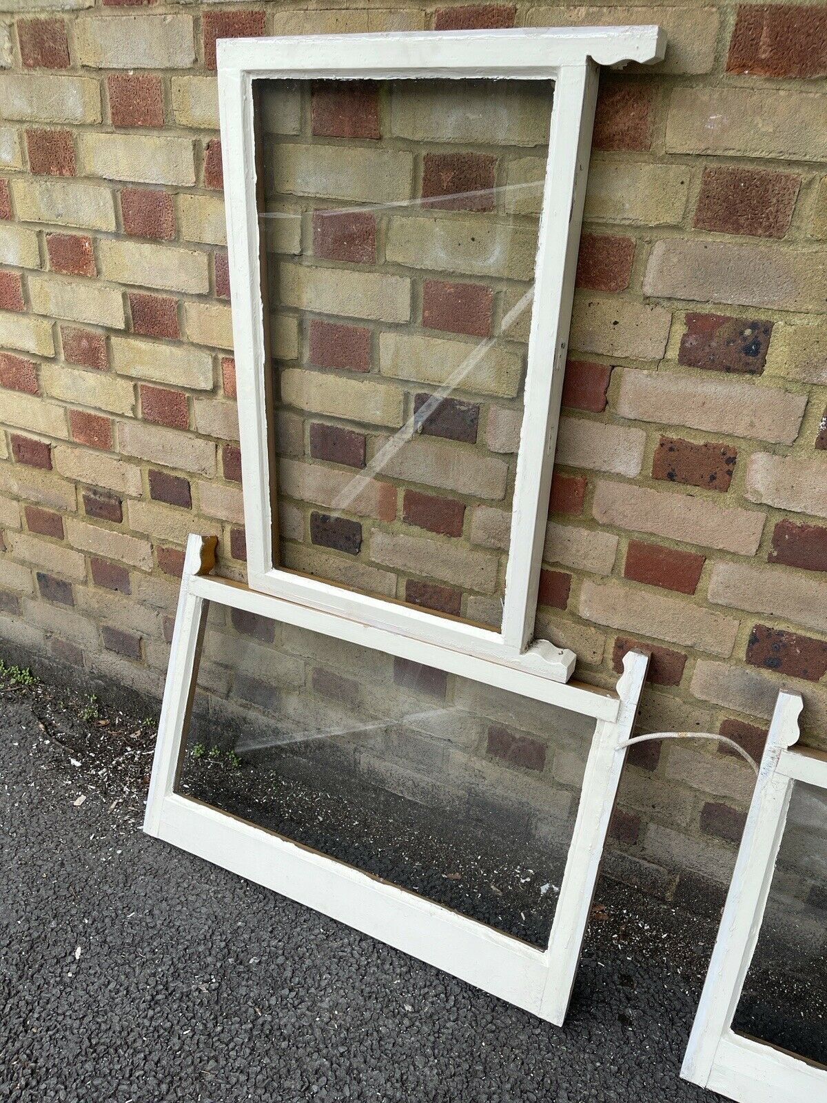 Reclaimed Old Victorian Panel Wooden Sash Windows Three pairs Job Lot