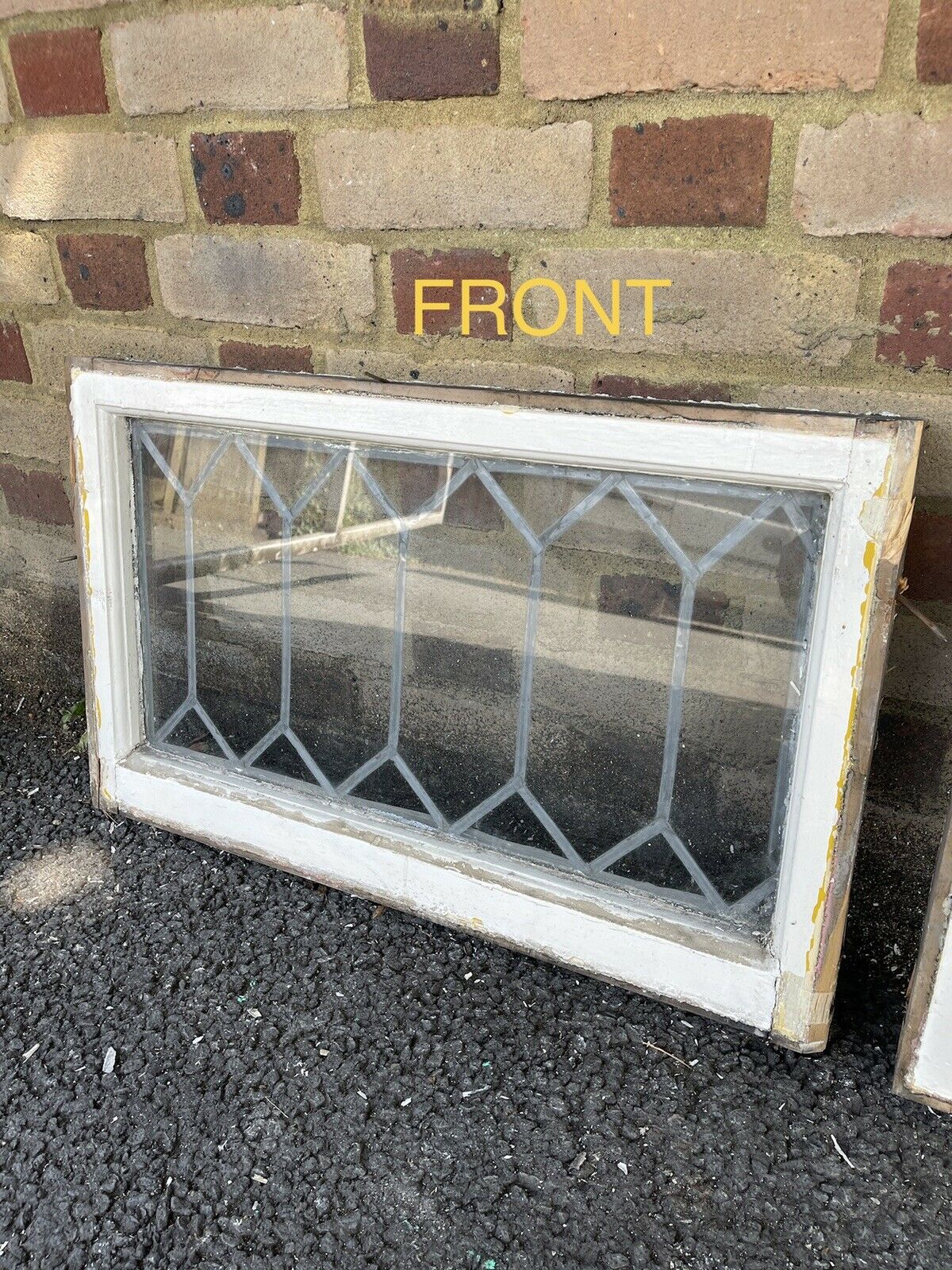 Job Lot Of Four Reclaimed Leaded Light Panel Wooden Windows Beautiful Design