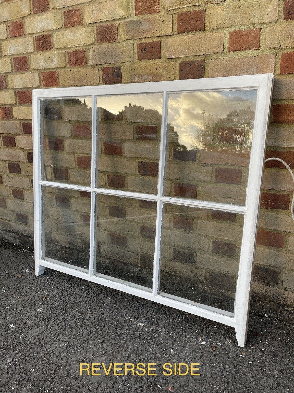 Reclaimed Old Georgian 6 Panel Wooden Window 1065mm x 930mm