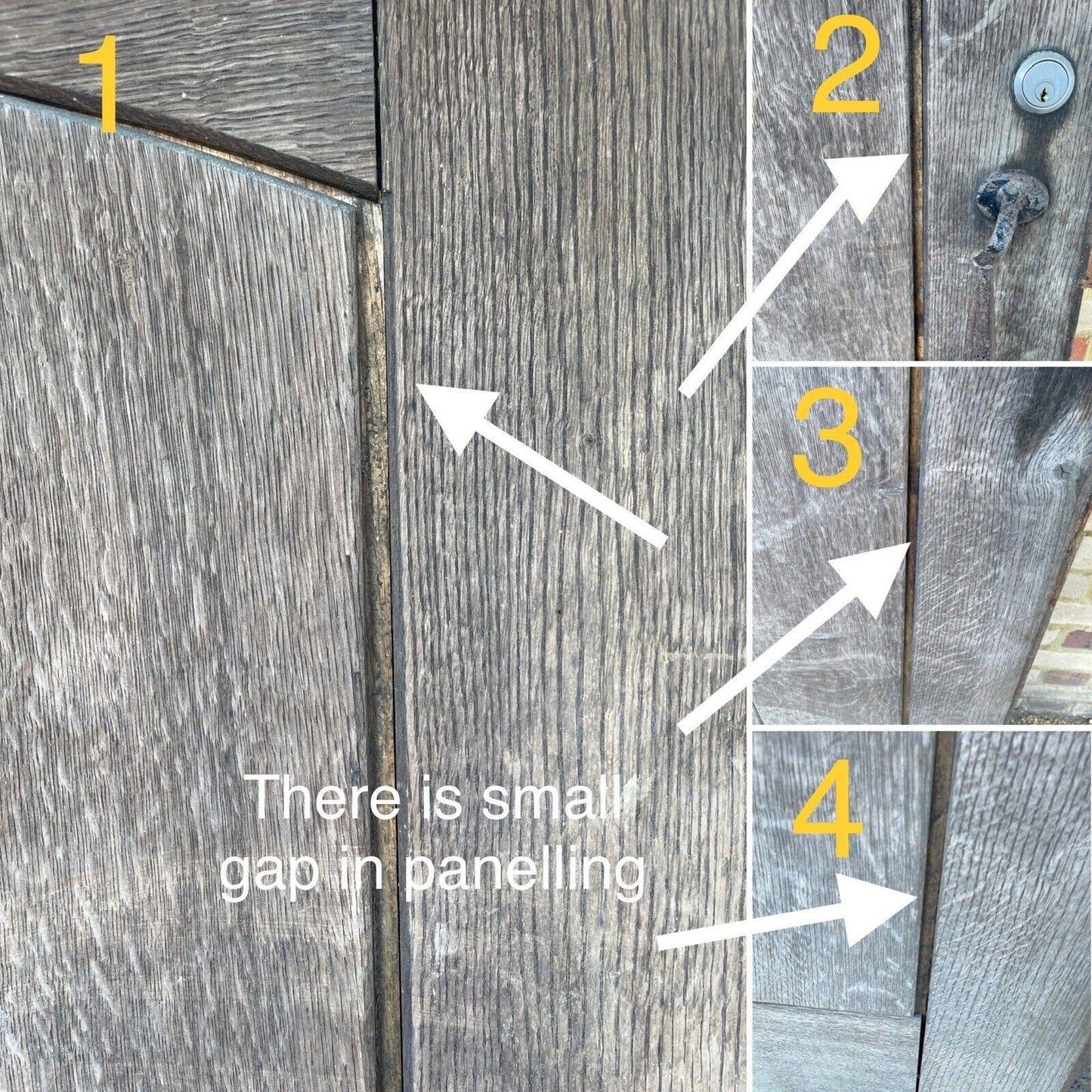 Reclaimed Old Wooden Front Door 1977mm x 990mm