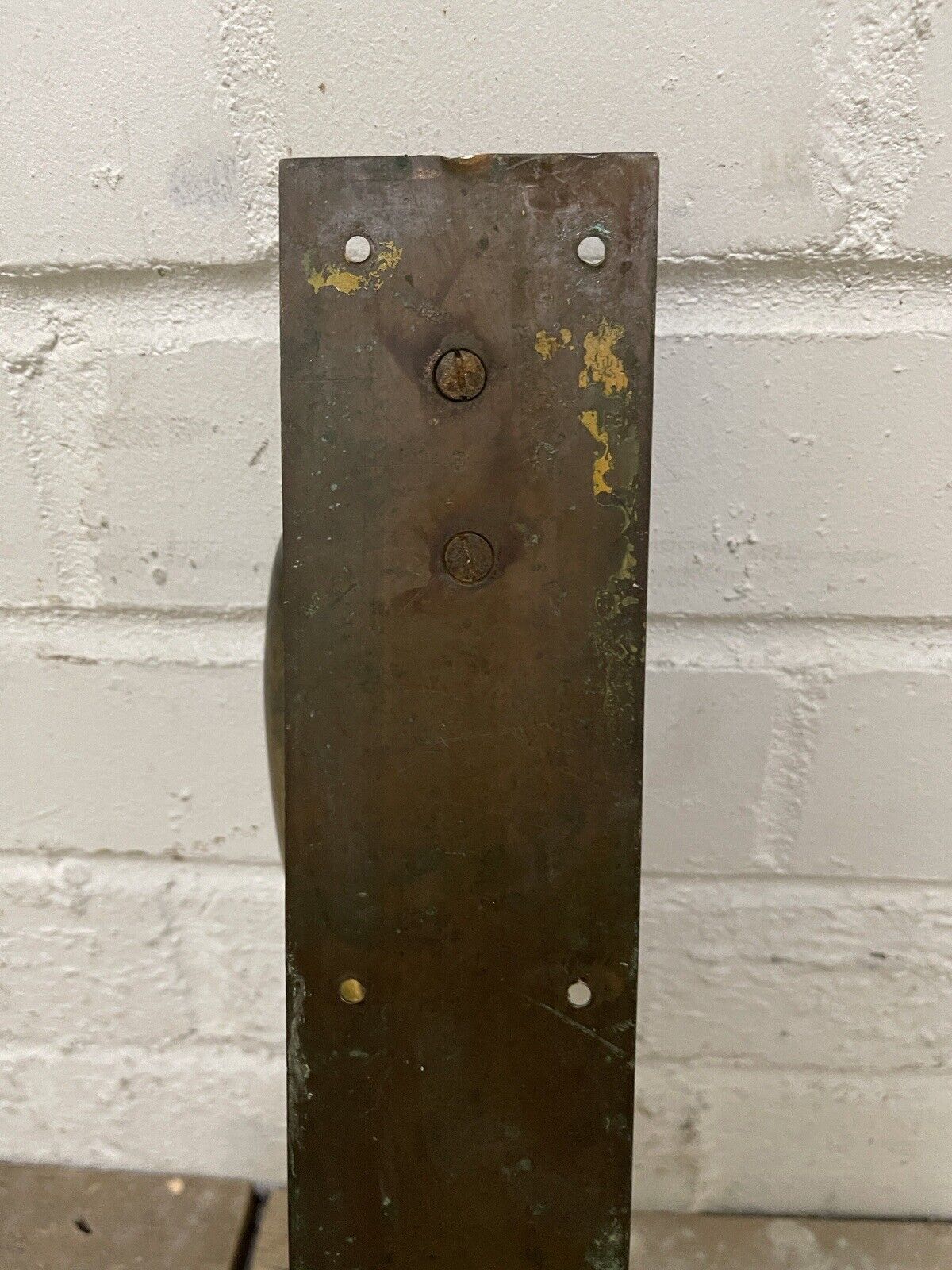 Reclaimed Old Art Nouveau Phosphor Bronze Door Pull Handle 355mm or 14 inches
