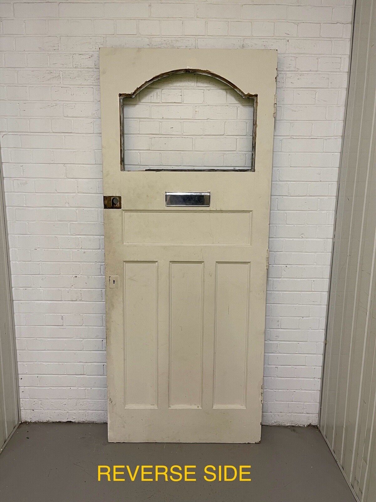 Reclaimed Victorian Edwardian Wooden Panel Front Door 2075 x 855mm