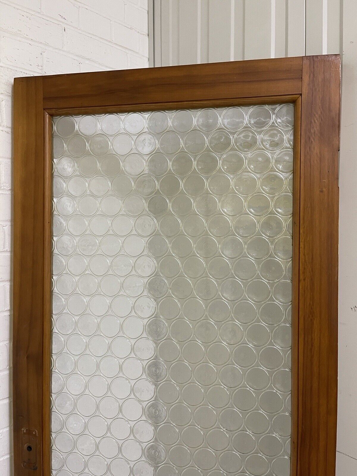 Reclaimed Art Deco Bottle Retro Round Glass Internal Door 1967 x 765mm