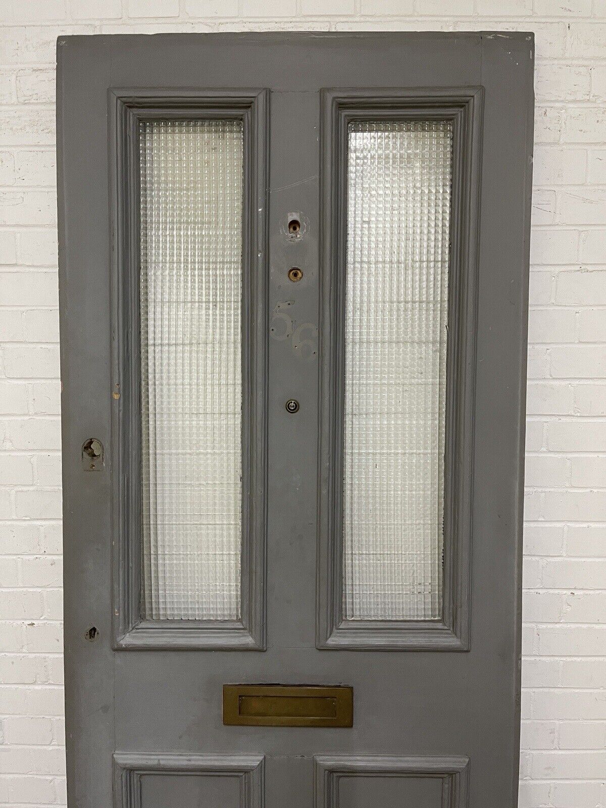 Reclaimed Old Victorian Edwardian Wooden Panel Front Door 2120 x 903mm