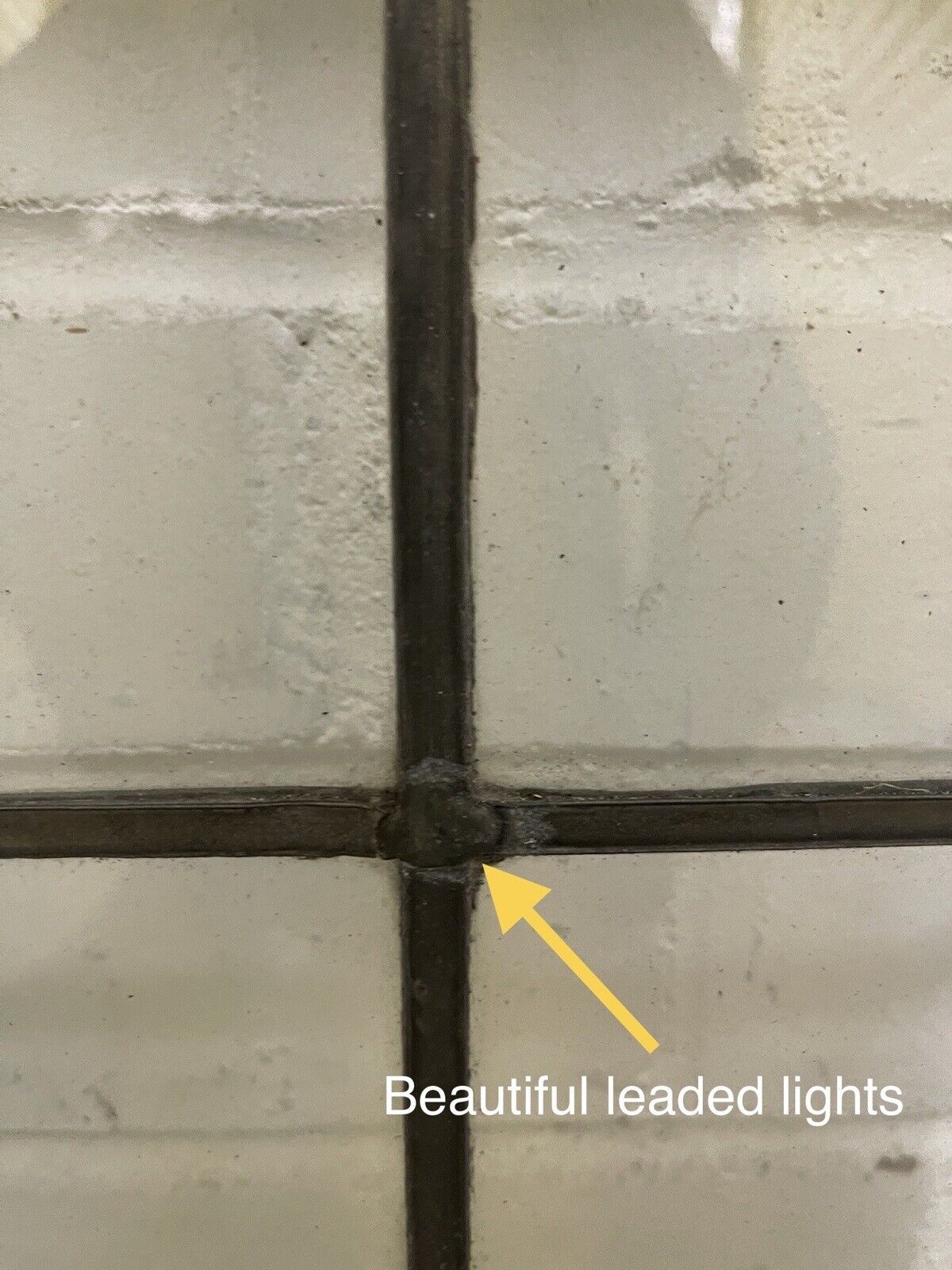 Reclaimed Leaded Light Panel Wooden Windows 505 x 515mm