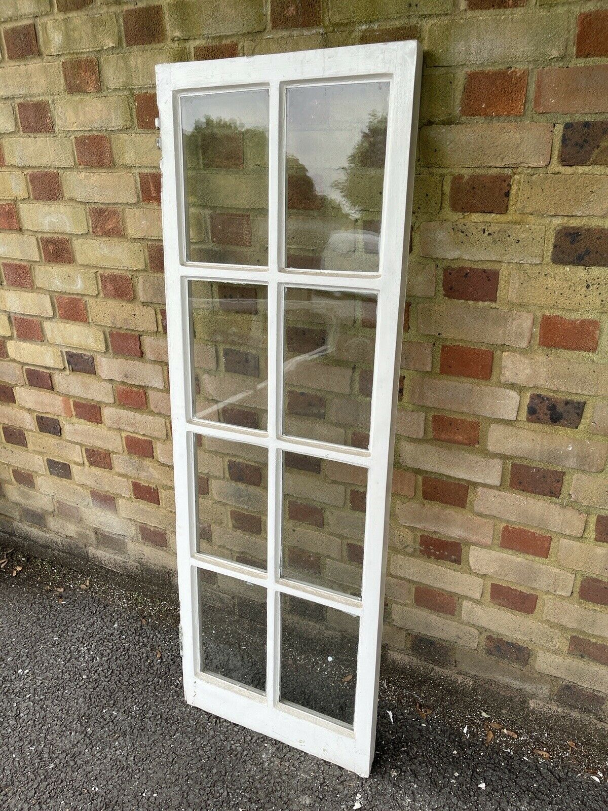 Reclaimed Old Georgian 8 Panel Wooden Window 1500 x 520mm