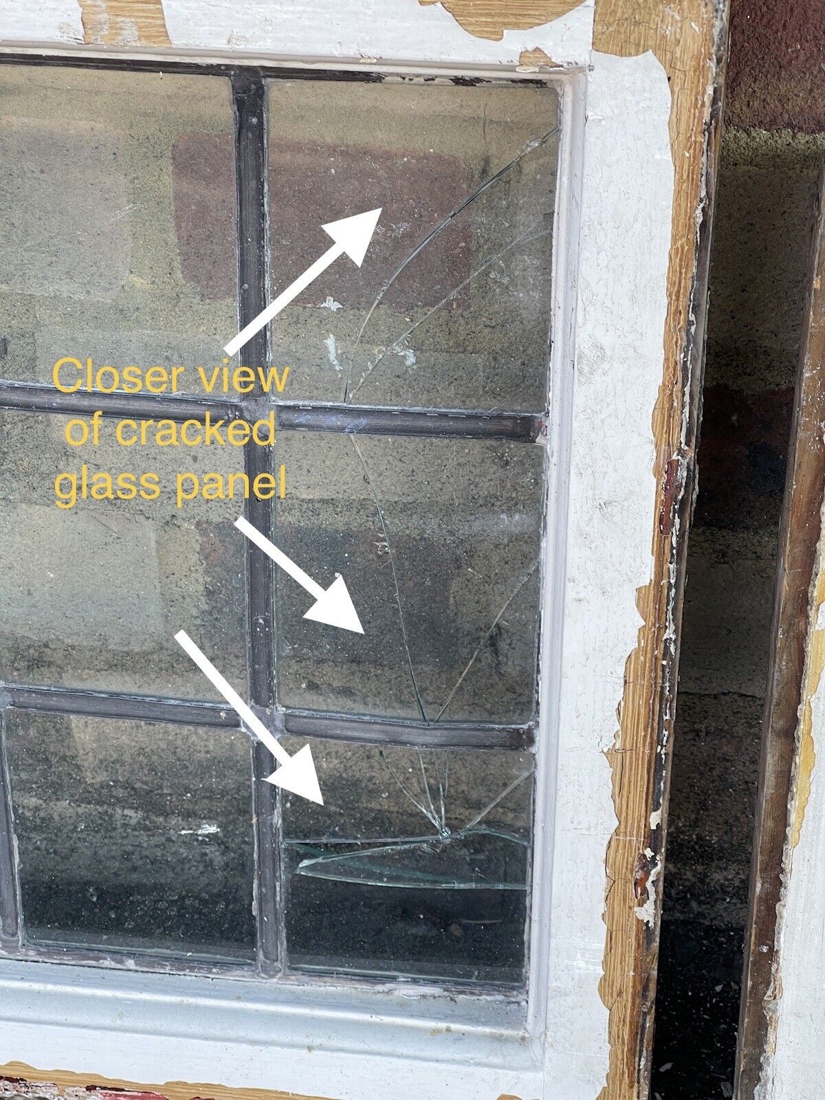 Job Lot Of 4 Reclaimed Leaded Light Panel Wooden Windows