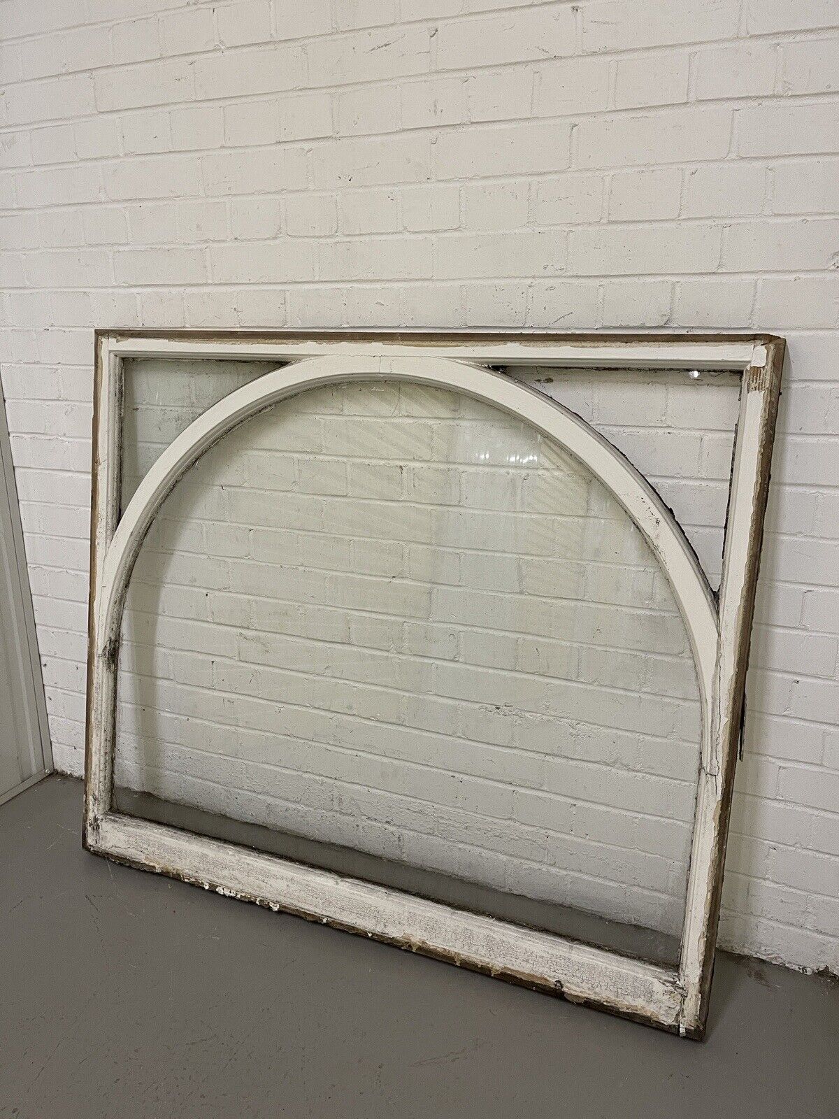 Reclaimed Old Edwardian Arch Wooden Sash Window 1255 x 1080mm
