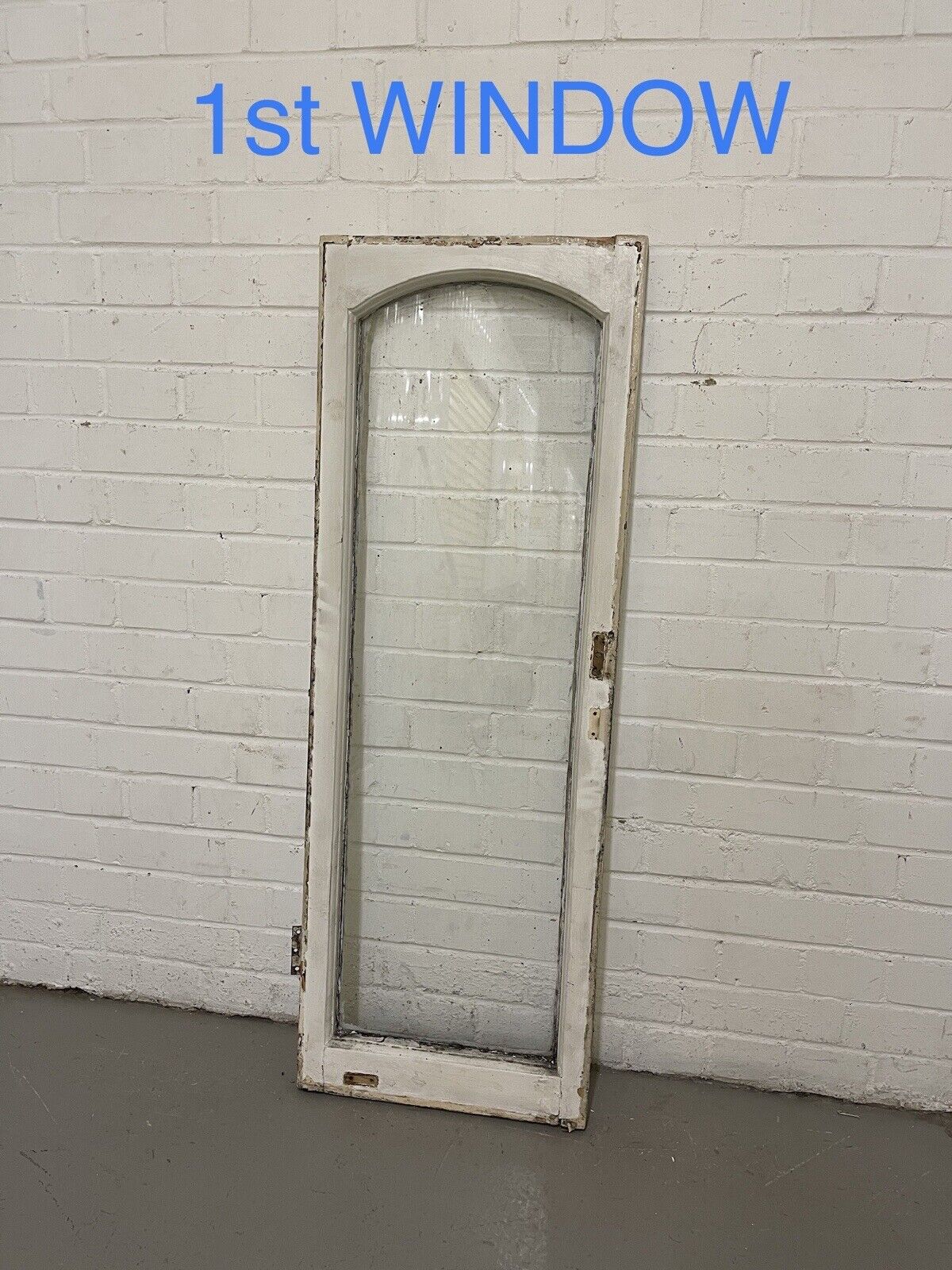 Job Lot Of 5 Reclaimed Old Edwardian Arch Wooden Windows 1160 x 413mm