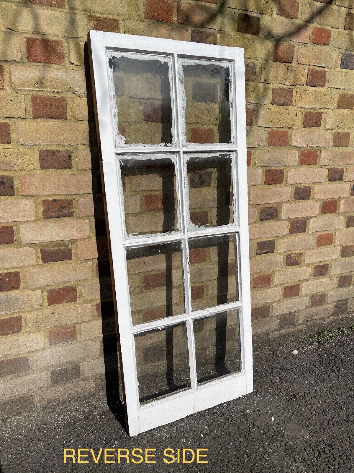 Reclaimed Old Georgian 8 Panel Wooden Window 1310 x 535mm
