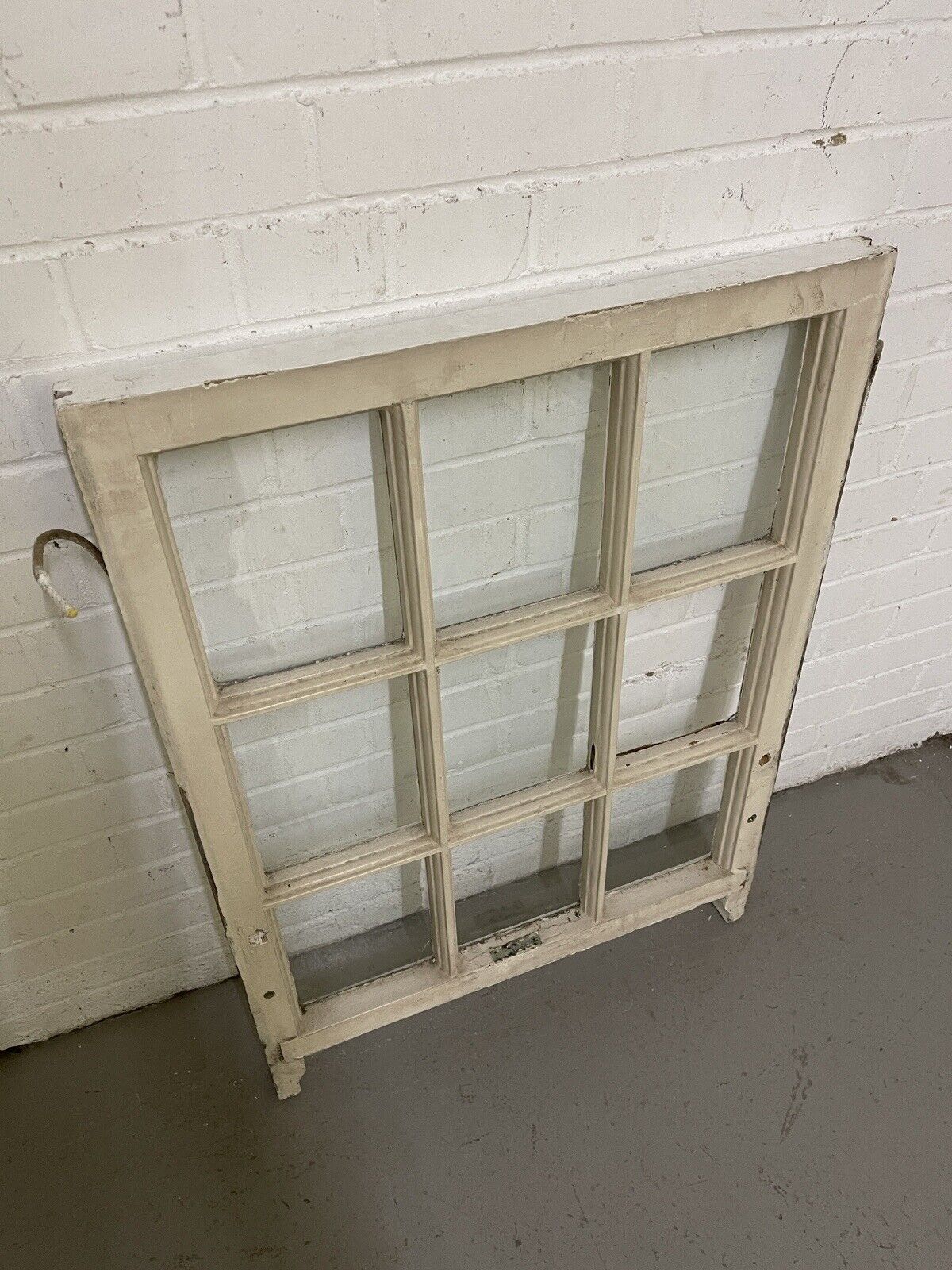 Reclaimed Old Georgian 9 Panel Wooden Window 680 x 925mm