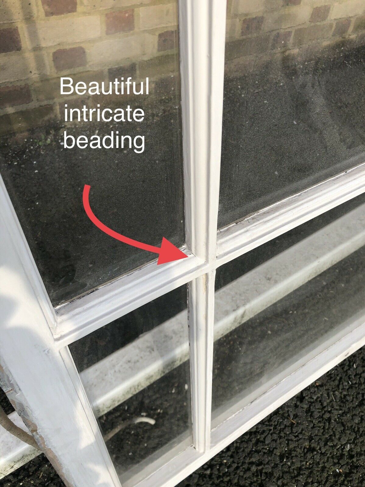 Reclaimed Old Victorian Edwardian Wooden Panel Sash Window 1050 x 1015mm