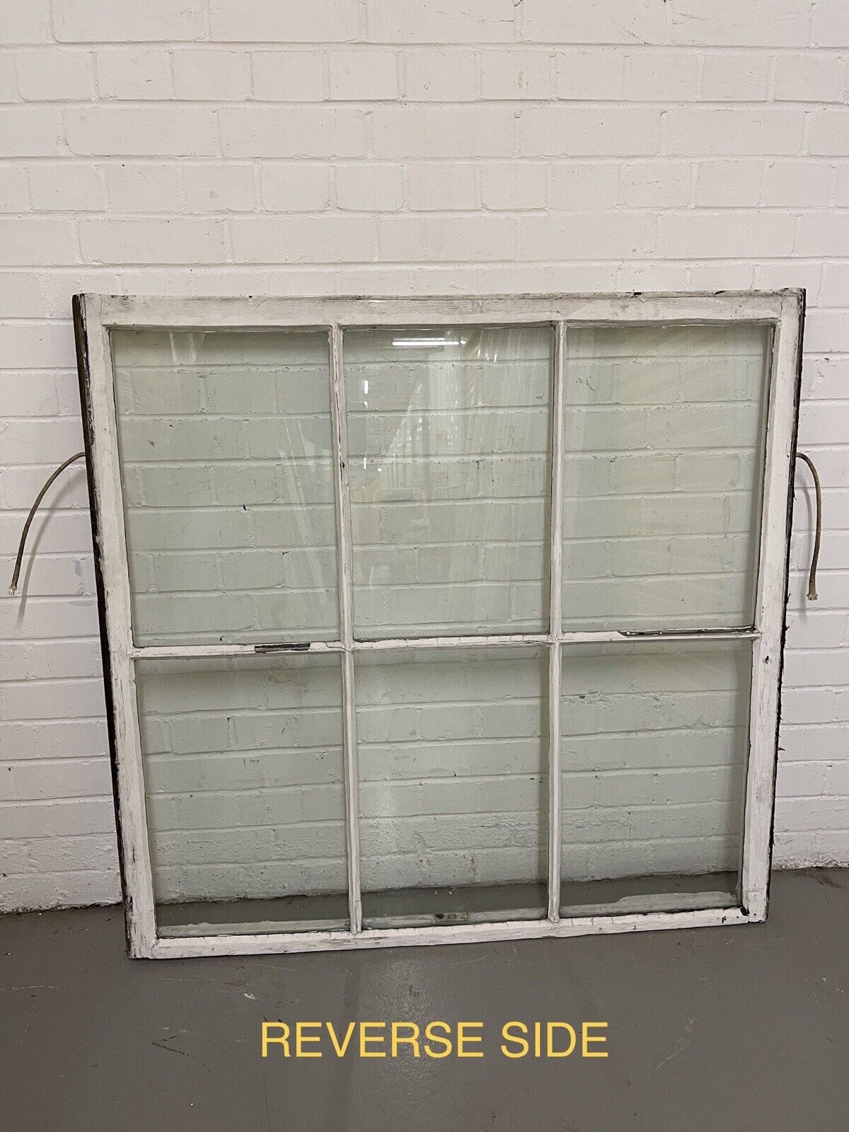 Reclaimed Old Large Georgian 6 Panel Wooden Window 1140 x 1110mm