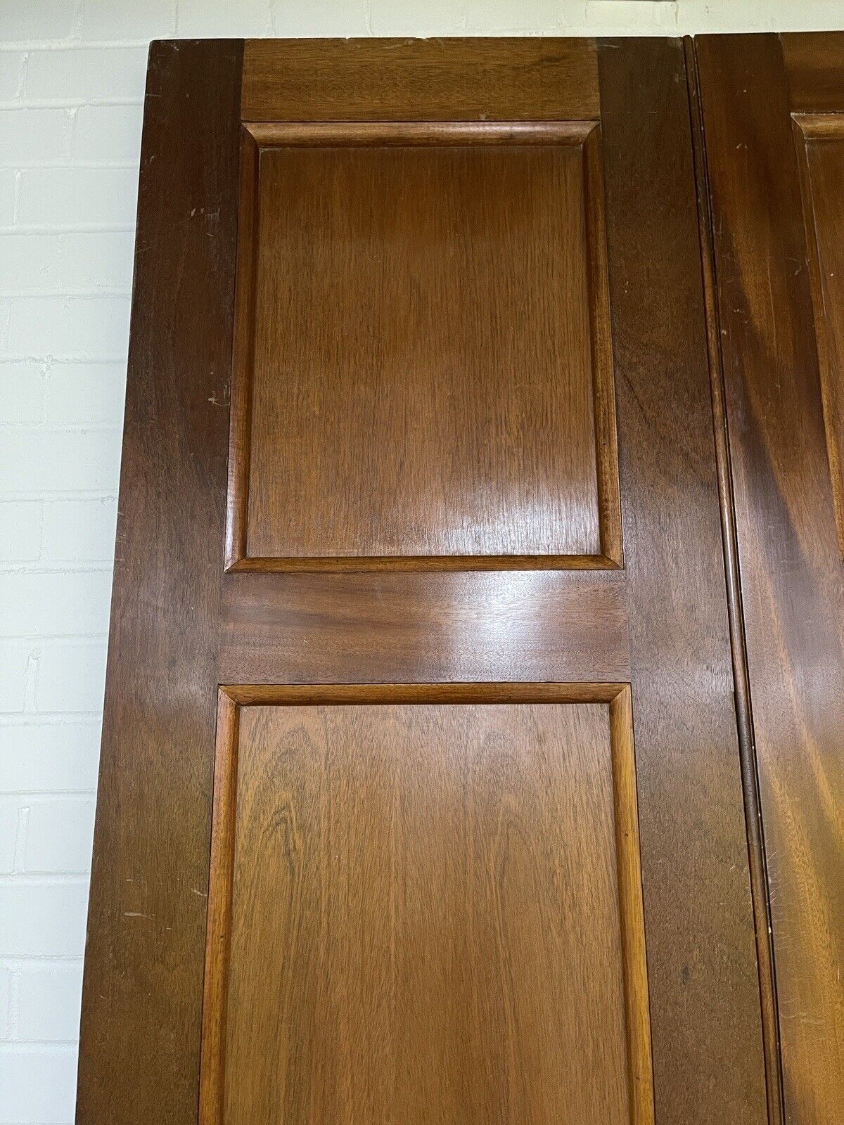 Reclaimed Large French Mahogany Wooden Double Doors Provenance Knightsbridge