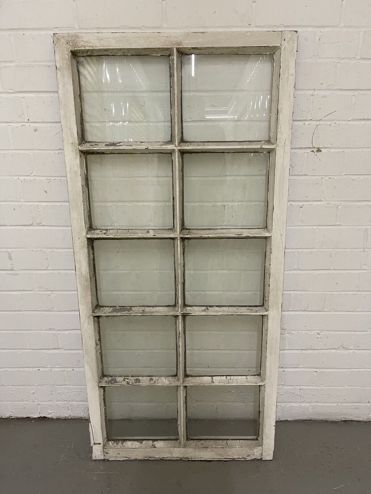 Modern Georgian 10 Panel Wooden Window 605 x 1290mm