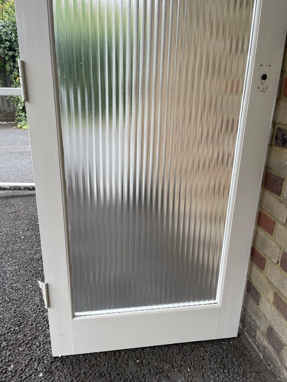 Reclaimed Reeded Glass Internal Or External Door 1960 x 775mm