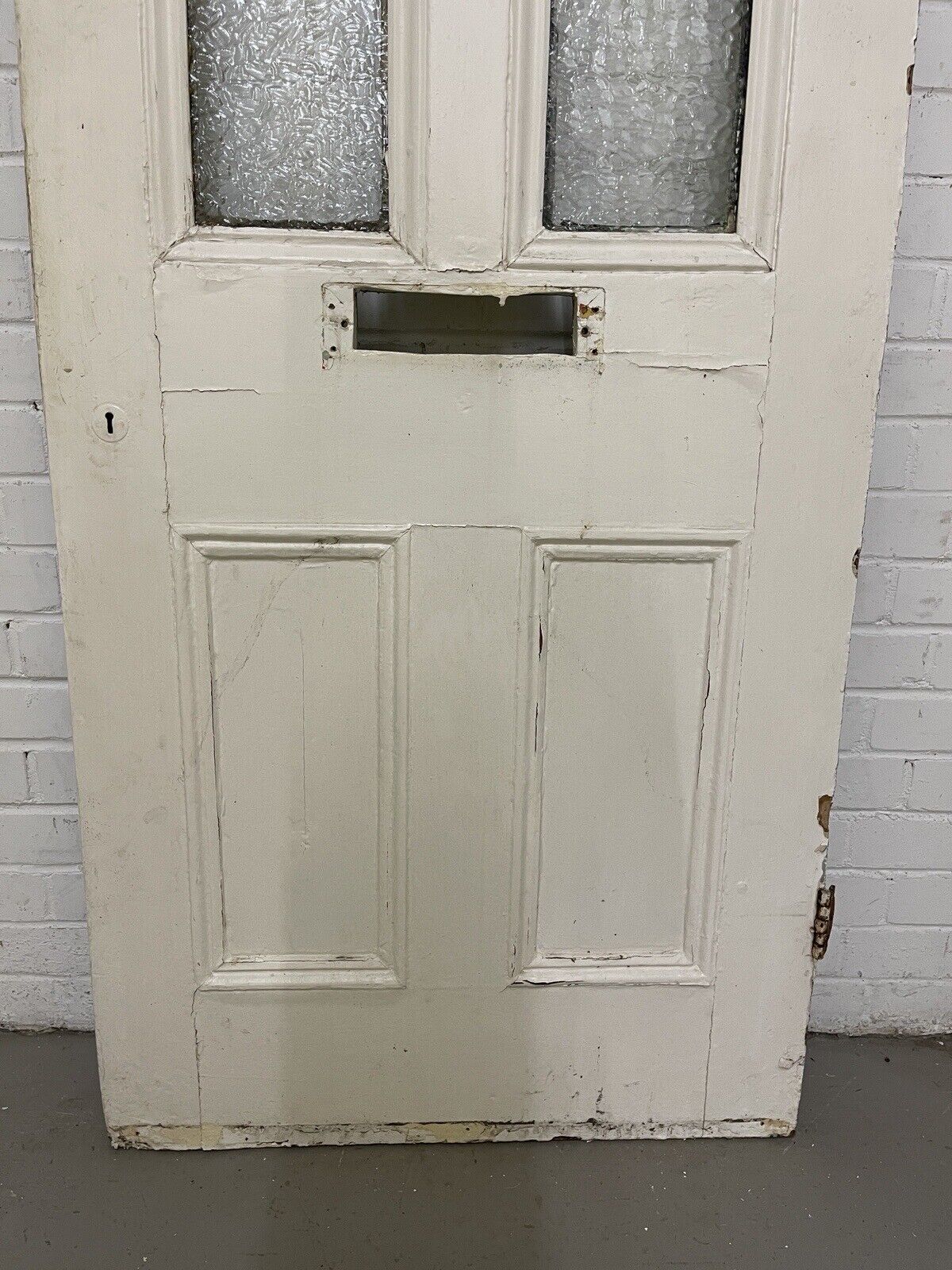 Reclaimed Victorian Edwardian Wooden Panel Front Door 1950 or 1945 x 760mm