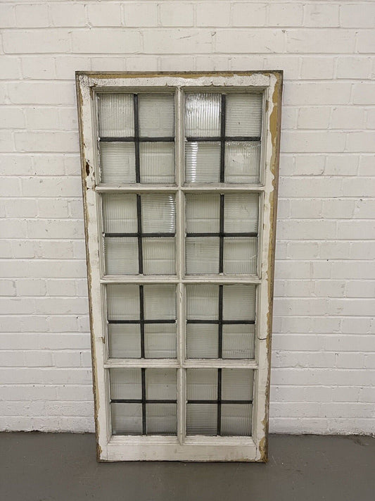 Reclaimed Leaded Light Panel Wooden Windows 1400 x 655mm