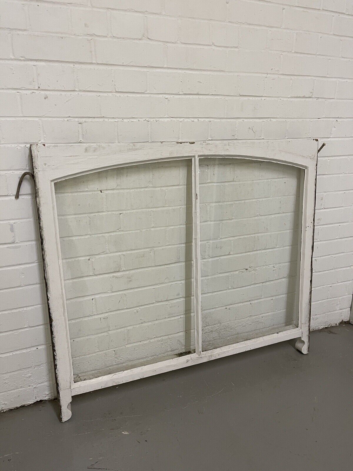Reclaimed Old Edwardian Arch Sash Wooden Window 928 x 1158mm