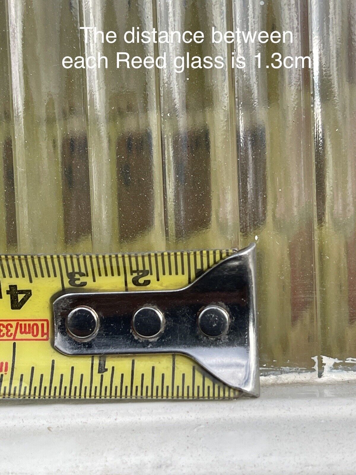 Reclaimed Reeded Glass Internal Or External Door 1945 x 725mm