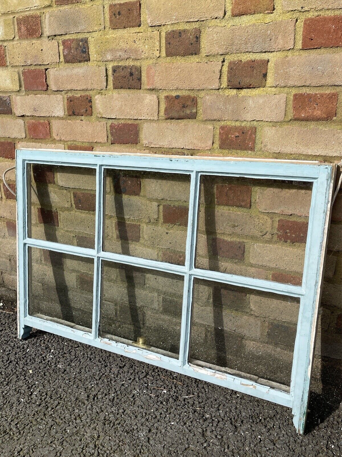 Reclaimed Old Georgian 6 Panel Wooden Window 1003 x 675mm