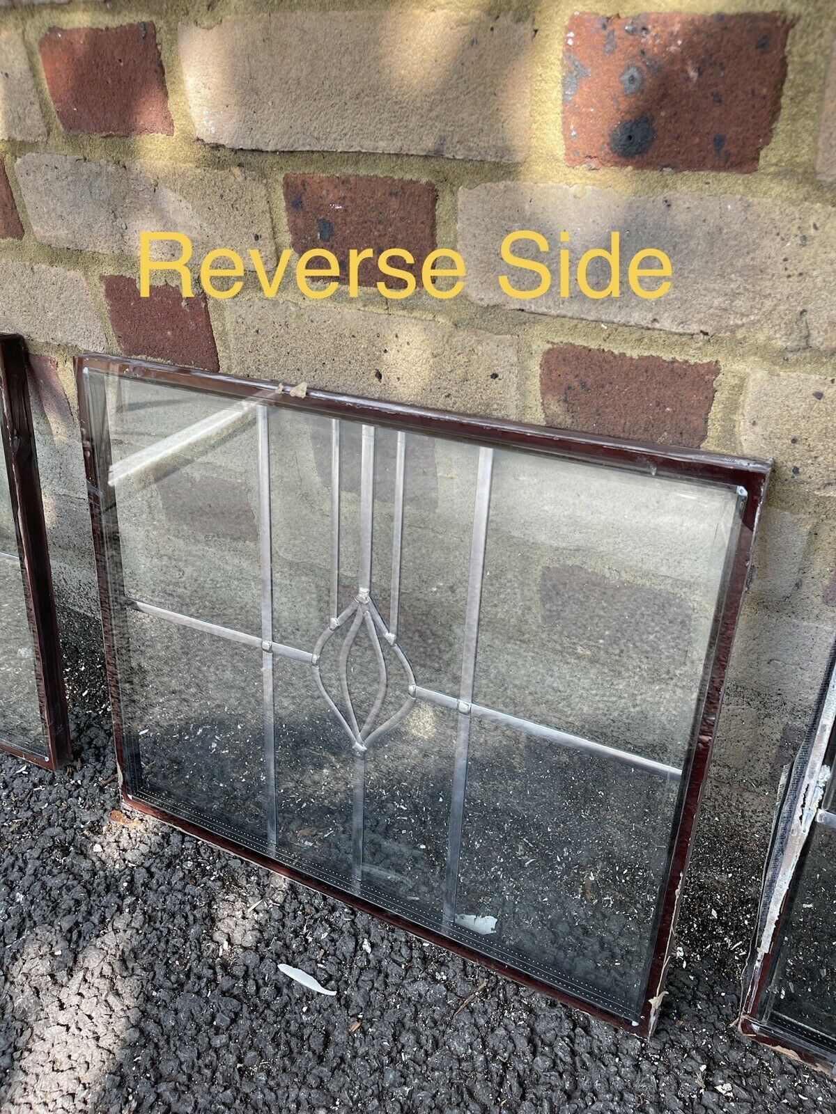 Job Lot Of Five Leaded Light Double Glazed Stained Glass Panes Panels