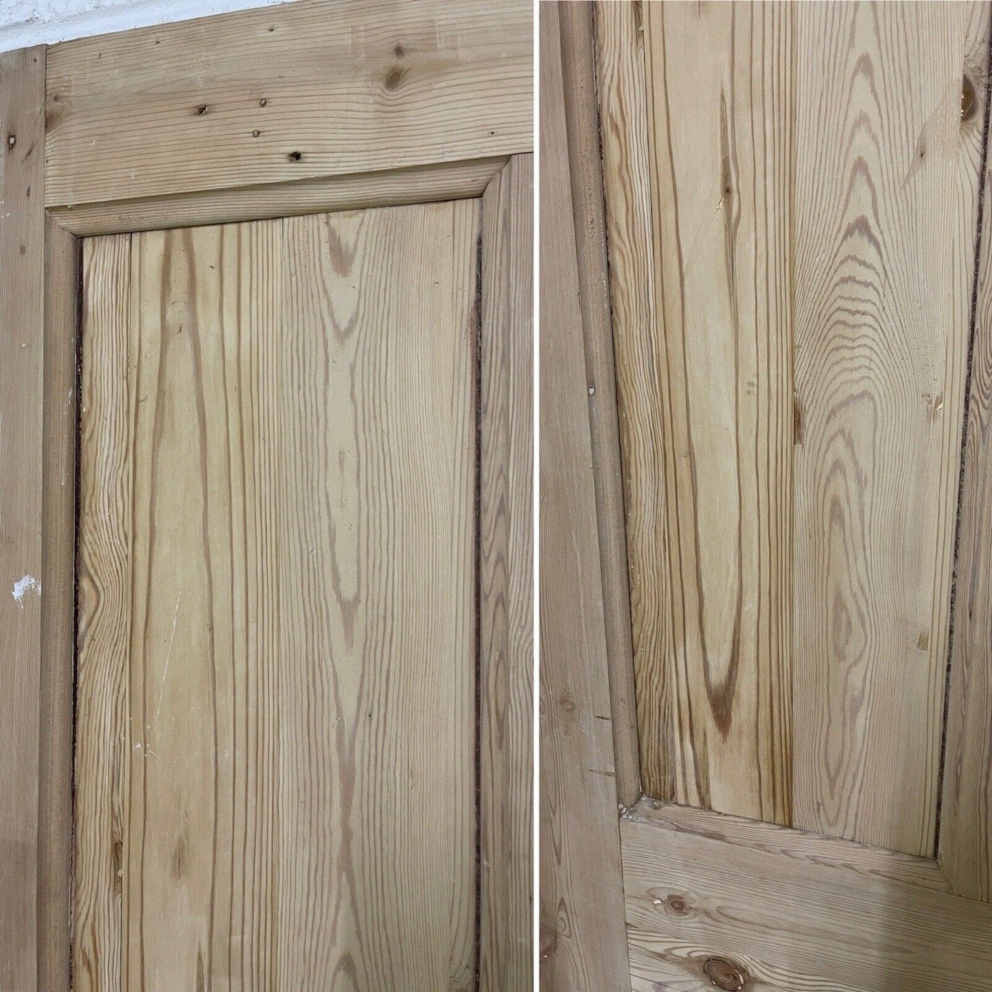 Vintage Reclaimed Victorian Pine Internal 4 panel Door 1963 or 1957 x 760 x 38