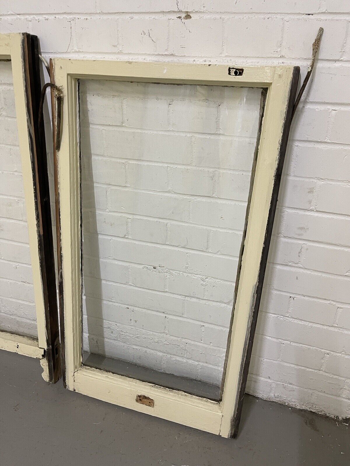 Two Pairs Of Reclaimed Old Victorian Panel Wooden Panel Sash Window