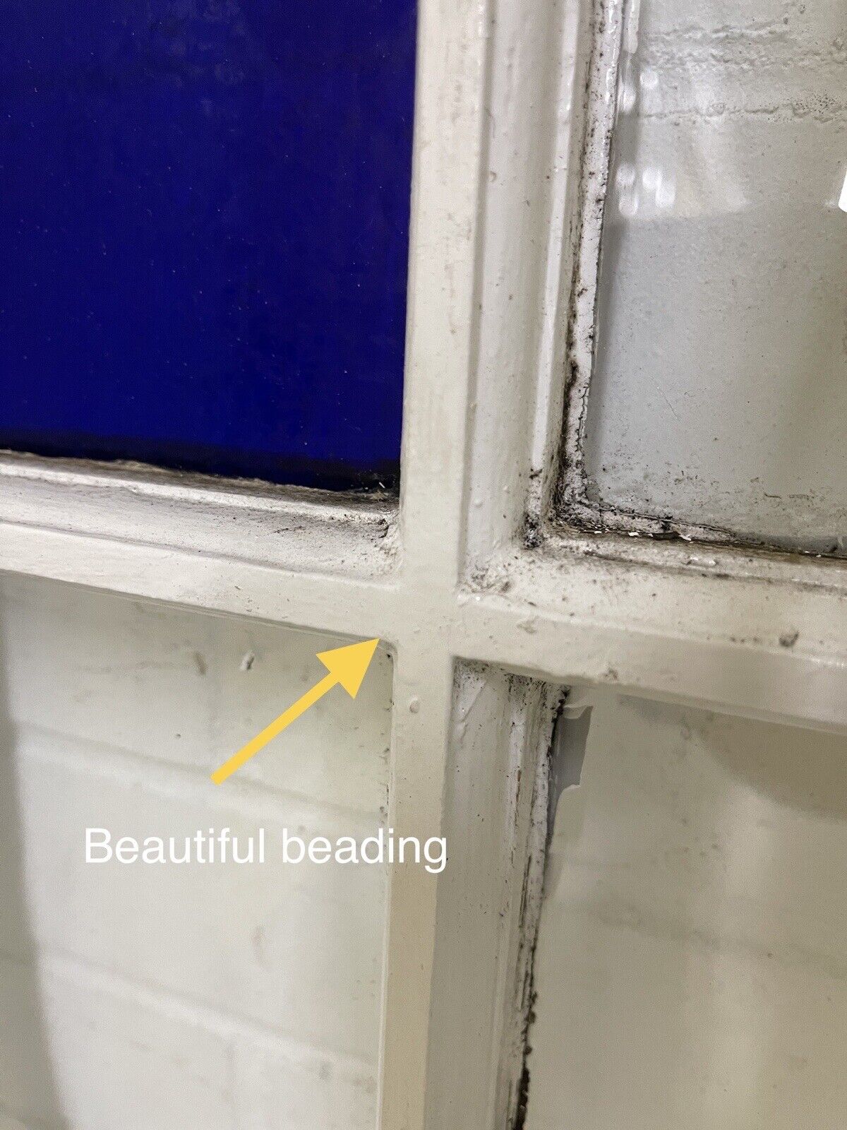 Reclaimed Old Edwardian 6 Panel Wooden Panel Sash Window 1040 x 1040mm