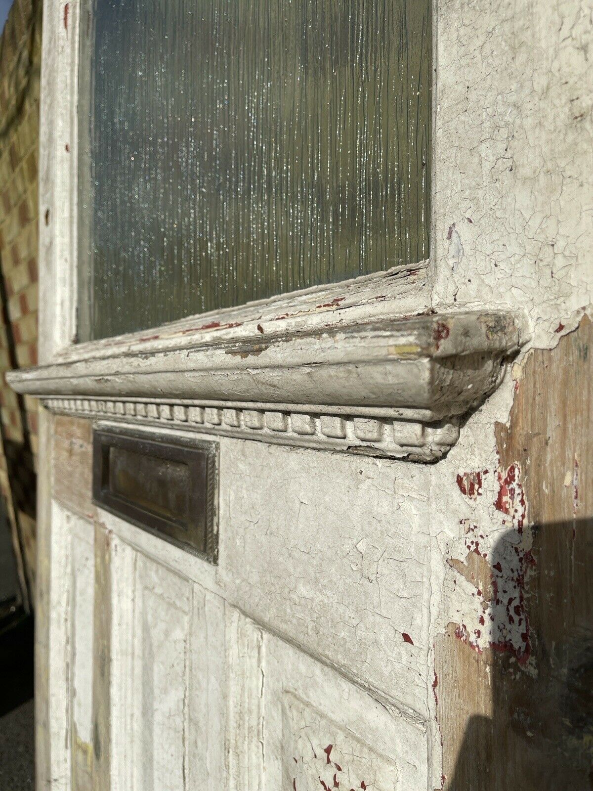 Reclaimed Victorian Edwardian Wooden Panel External Front Door 2030 x 865mm