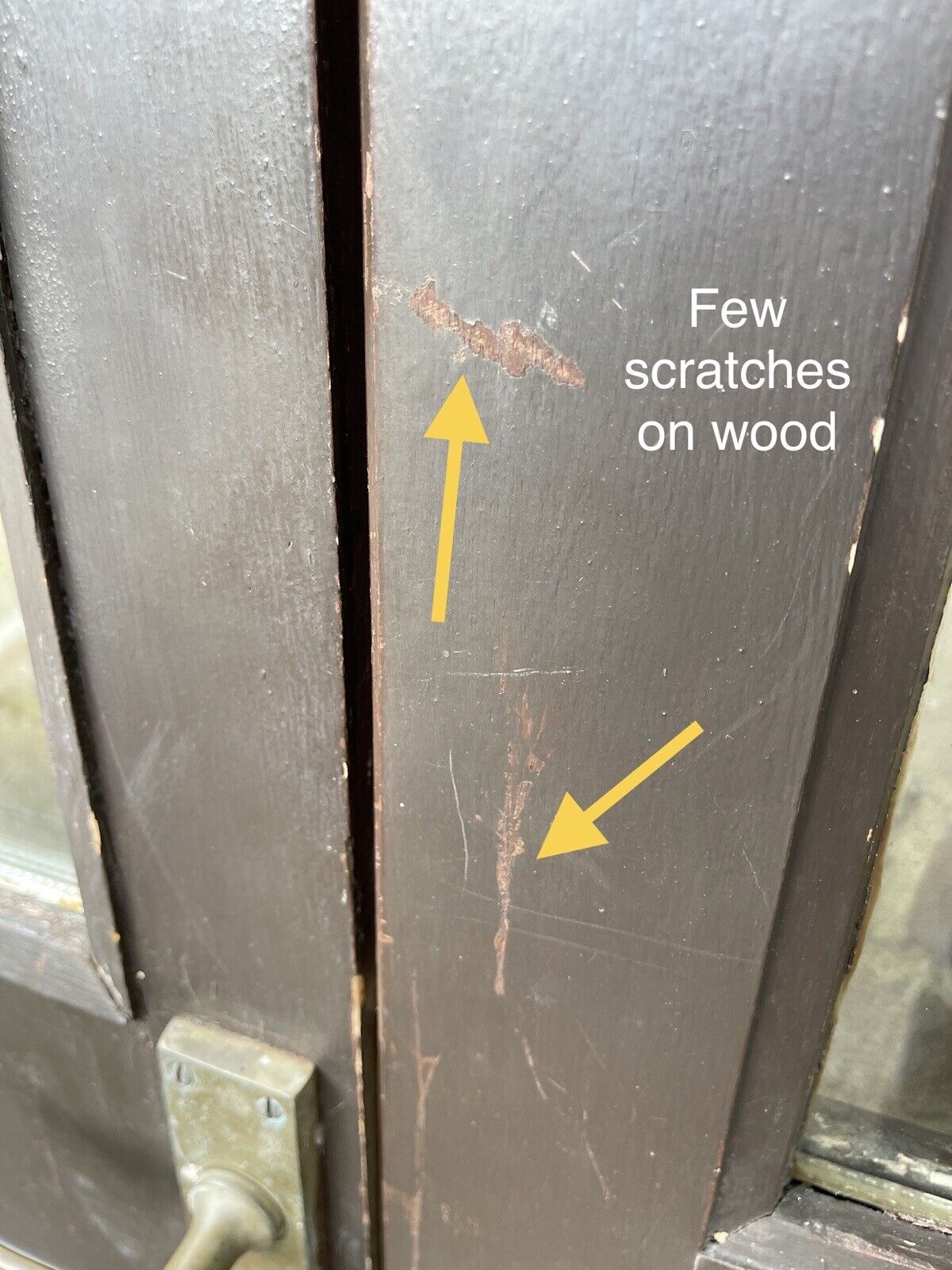 Reclaimed Old French Double Glazed Glass Wooden Double Doors 1160 x 2000mm