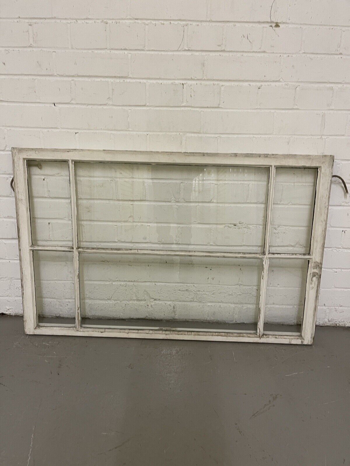 Reclaimed Edwardian 6 Panel Wooden Panel Sash Window 1110 x 642mm