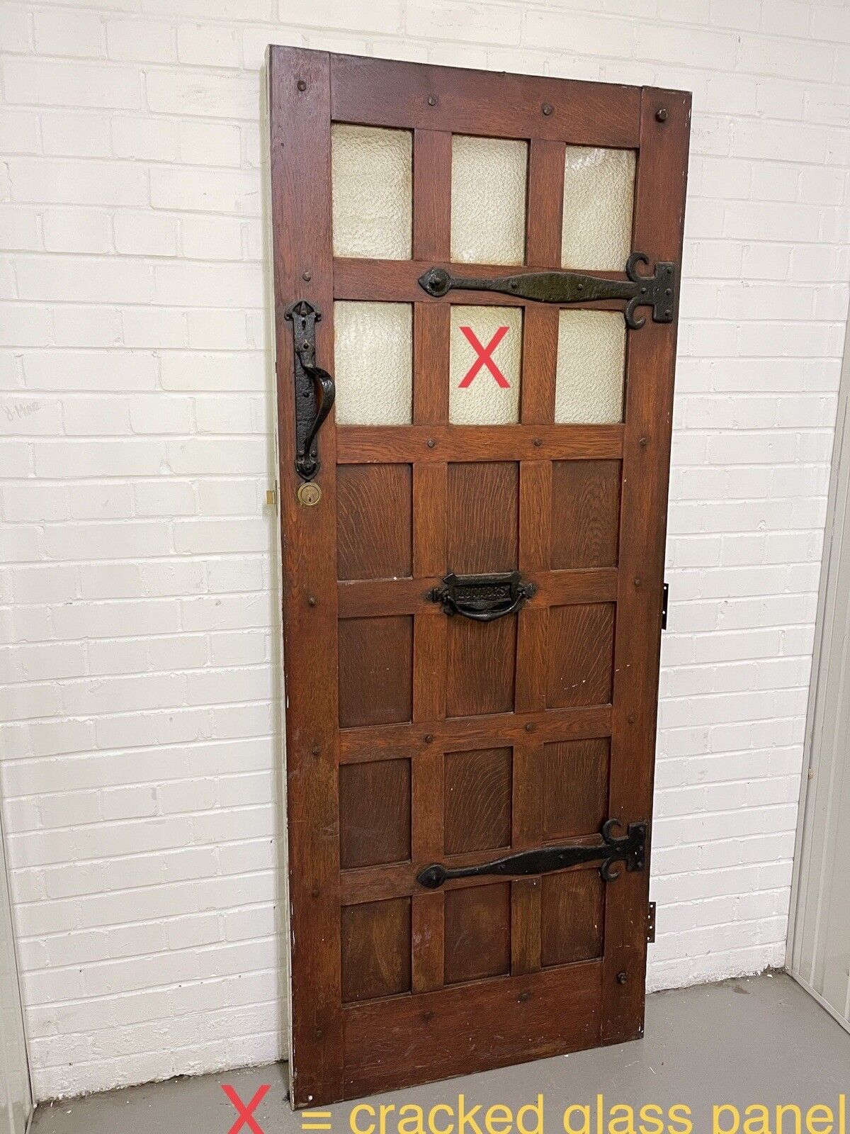 Reclaimed Studded Wooden Front Door  2025mm x 810mm