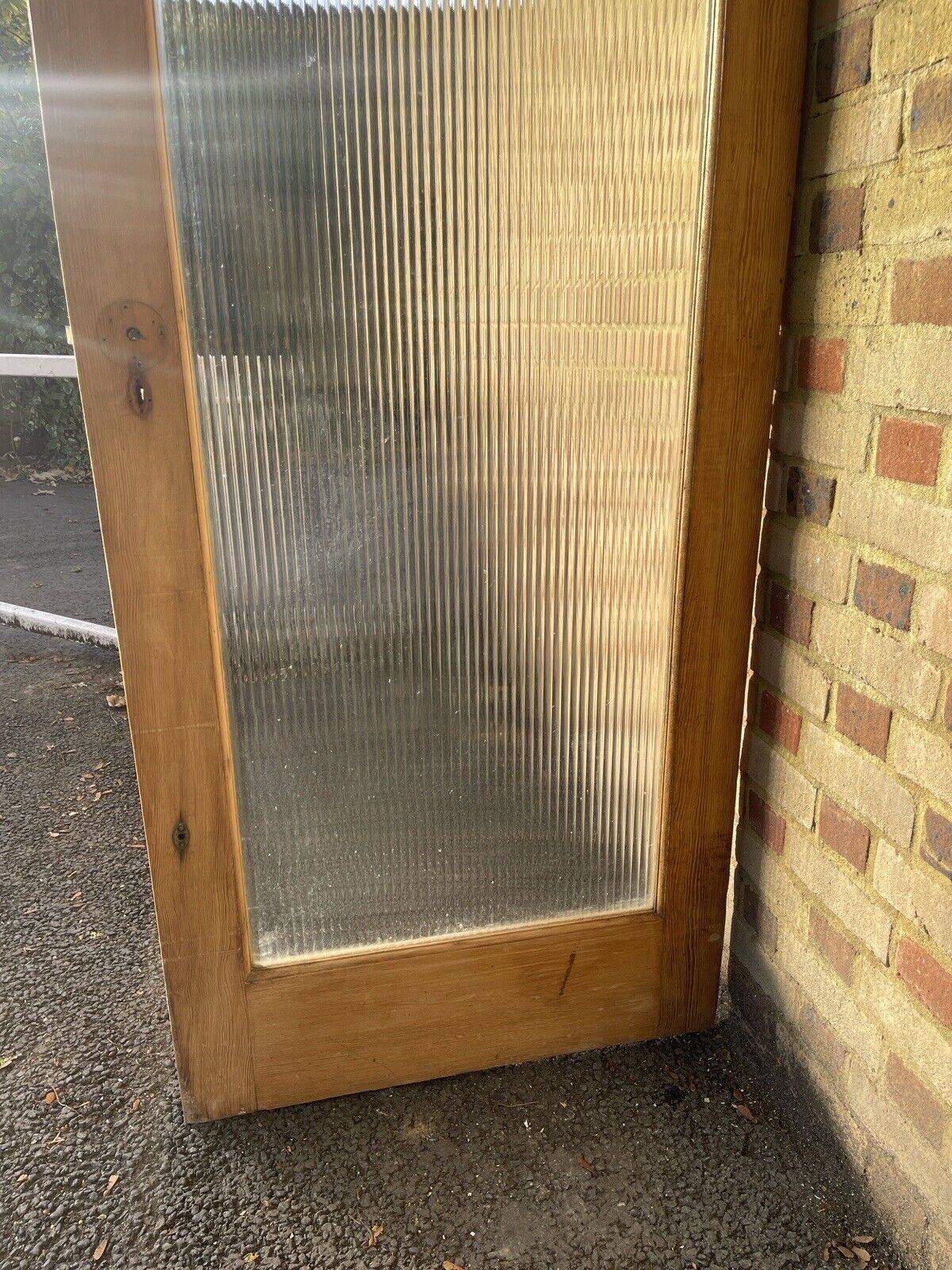Reclaimed Reeded Glass Internal Or External Door 2025 x 812mm