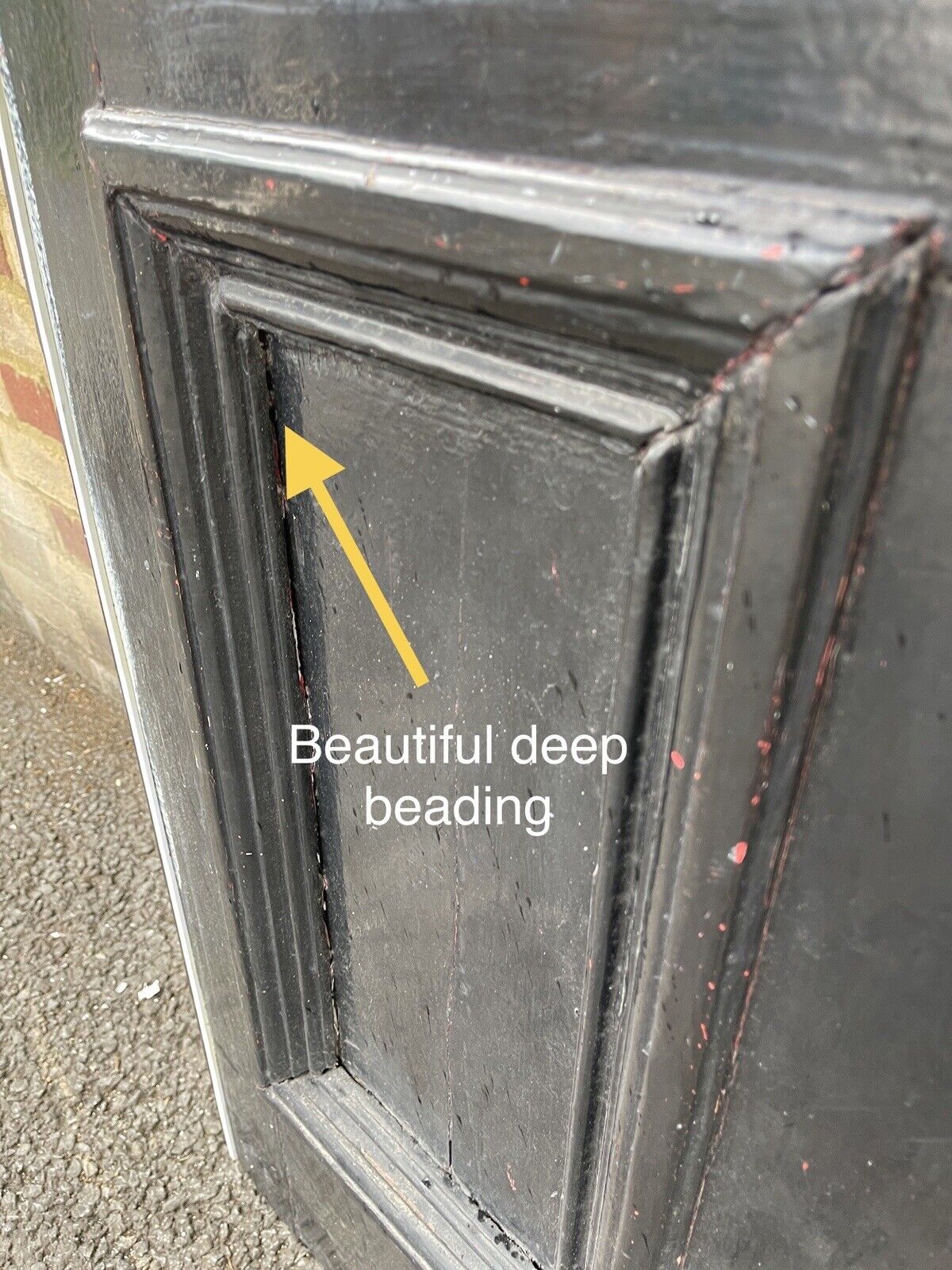 Reclaimed Victorian Wooden Panel External Front Door 2063 x 860mm