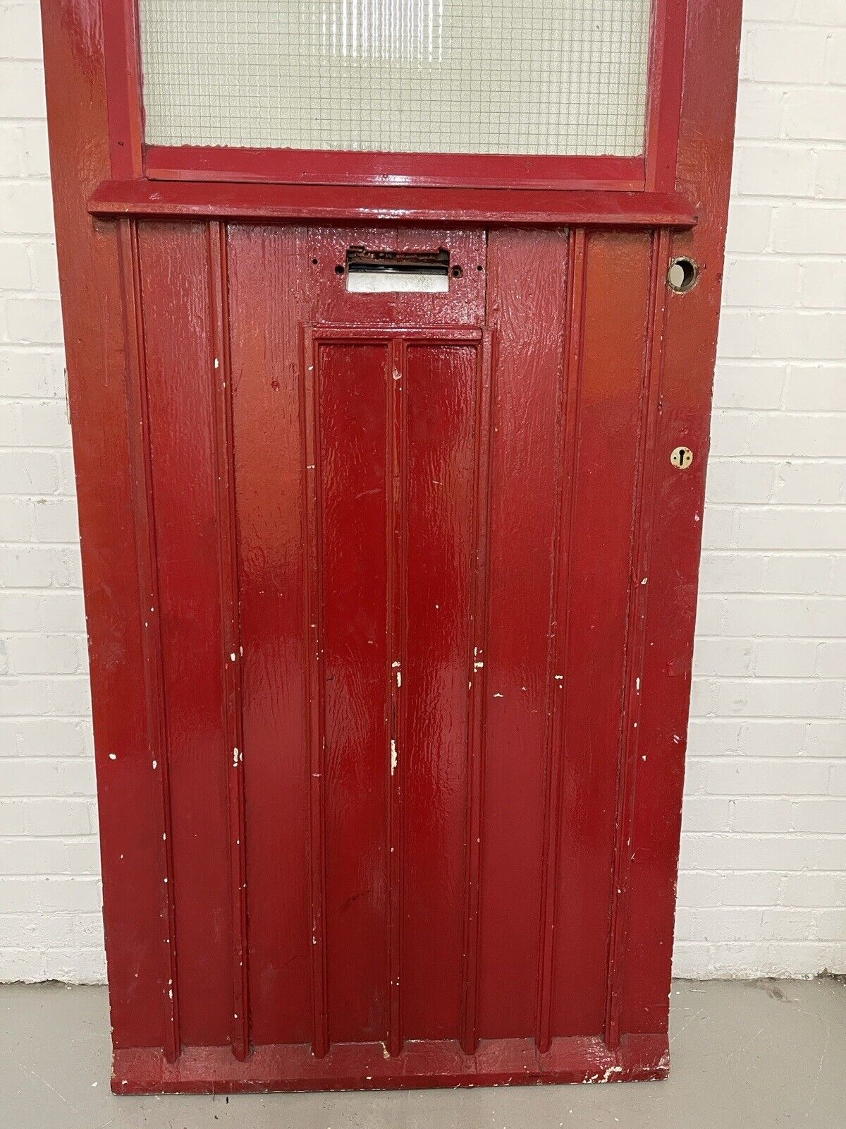 Reclaimed Victorian Edwardian Wooden Panel Front Door 2130 x 910mm