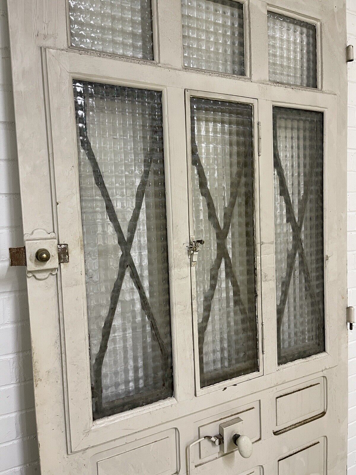 Reclaimed Arts and Crafts Victorian  Wooden Front Door 2165 x 1023mm
