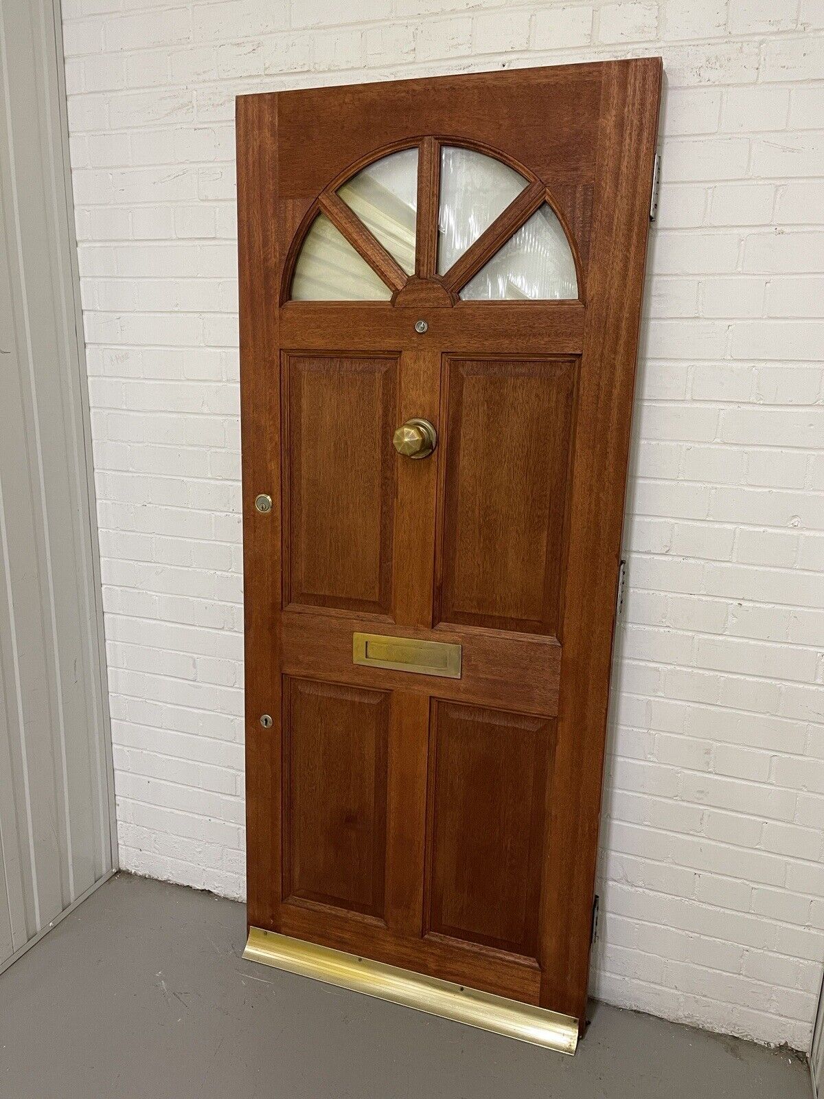 Reclaimed Carolina Old Toughened Glazed  Glass Wooden Door 1955 x 840mm