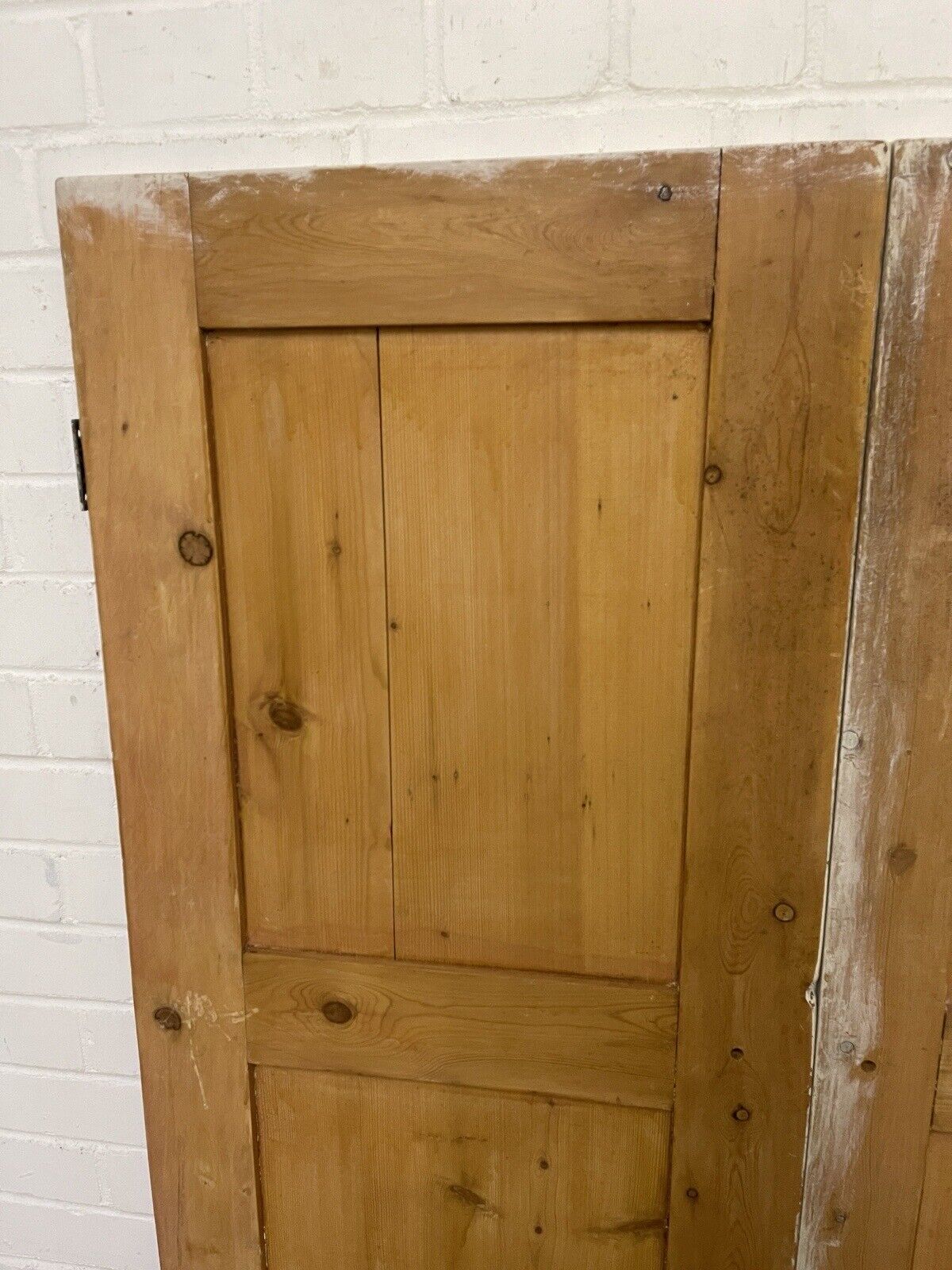 Reclaimed Pine Victorian Alcove Cupboard Doors Inter-locking 1020 x 1195mm