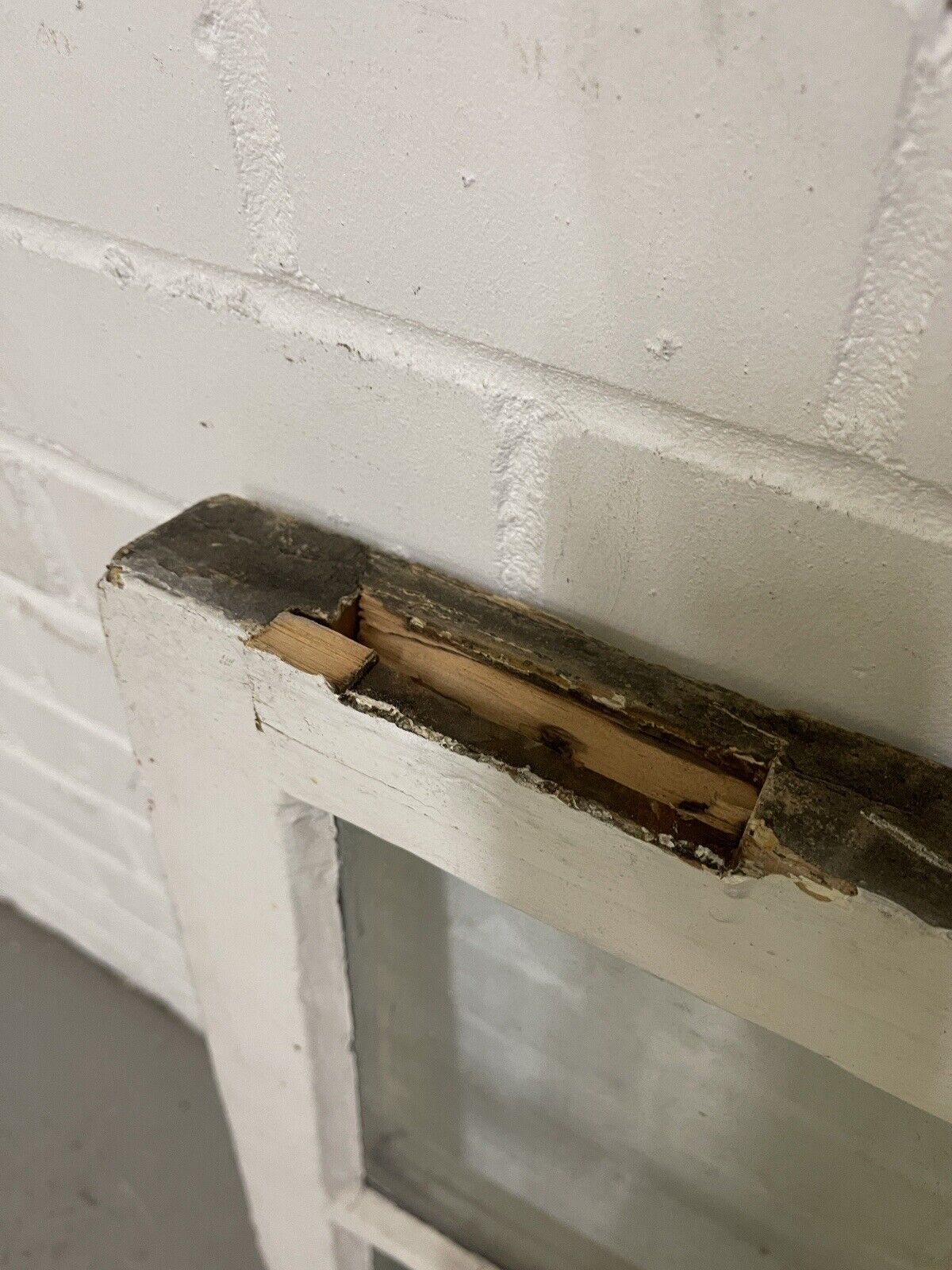 Reclaimed Old Georgian 4 Panel Wooden Window 495 x 585mm