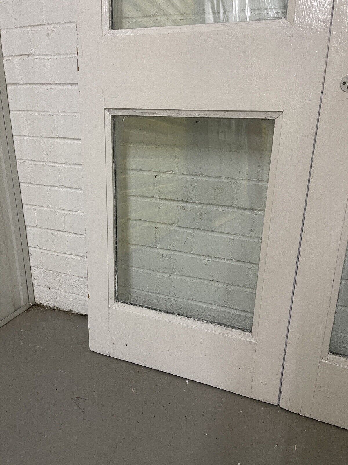Reclaimed Old French Double Glazed Glass Wooden Double Doors 1978 x 1163mm