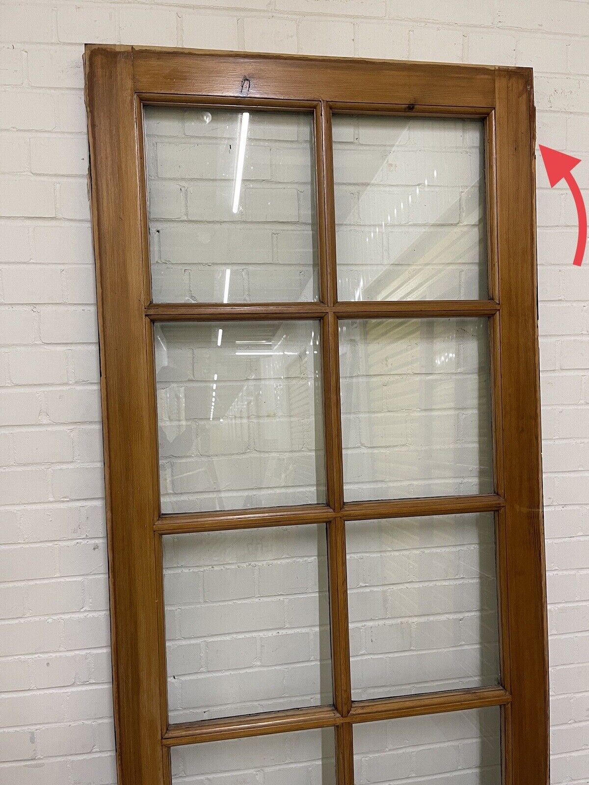 Reclaimed Georgian Wooden Panel External Side Back Door 1993 x 855mm