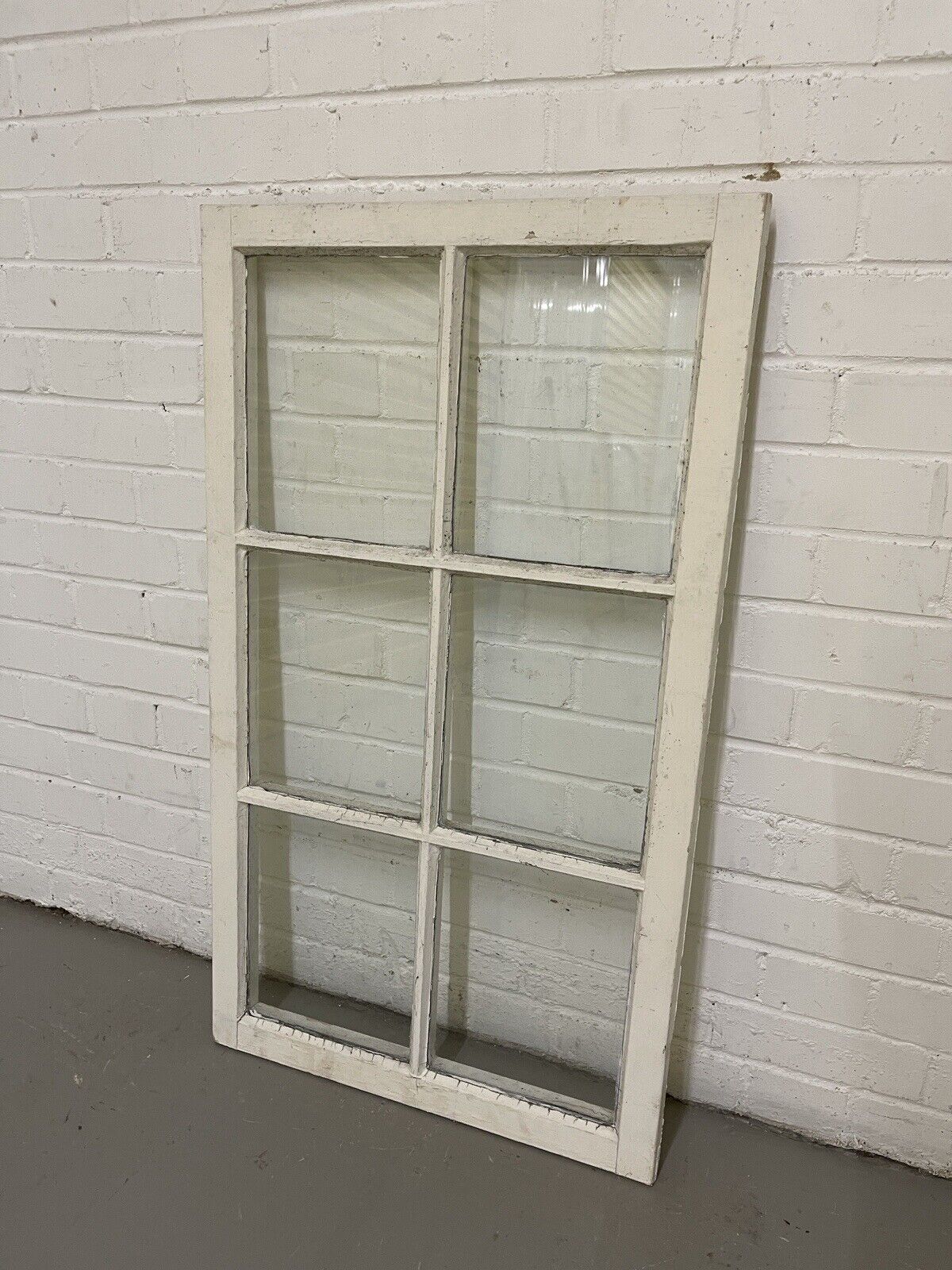 Modern Georgian 6 Panel Wooden Window 565 x 985mm